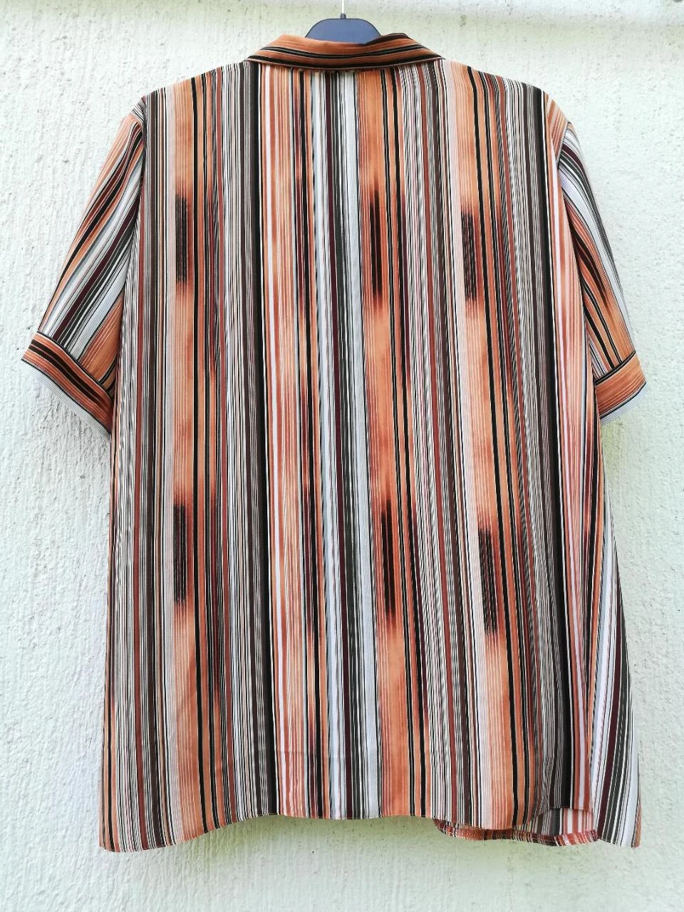 Vloeiende gestreepte tuniek/hemd Oranje/Bruin/Wit/Grijs maat XXL – photo 6
